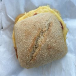 Bacon & Gouda Breakfast Sandwich are SO SMALL these days!! What happened? Bacon & Gouda Breakfast Sandwich are SO SMALL these days!! What happened?