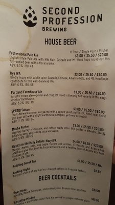 Second Profession Brewing Tap Room by null