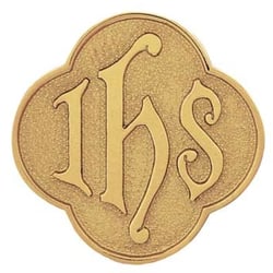 A.T. Merhaut, Inc Church Restoration & Supply - Gold IHS Plaque.