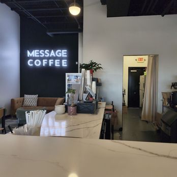 Message Coffee - The bar area while you wait for your drink - Coffee & Tea Near Me - Kernersville, North Carolina
