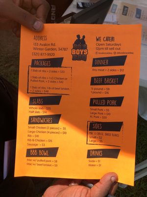 Menu photo 5 Bo's Boys BBQ Winter Garden, FL