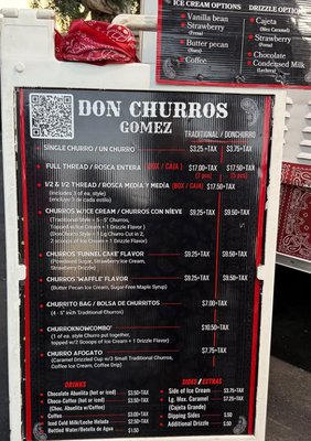 Menu photo 8 Don Churros Gomez Santa Ana , CA