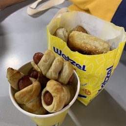 Pretzel bites. Pretzel bites.