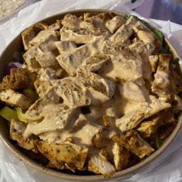 Chicken shawarma bowl