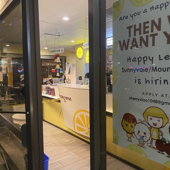 Happy Lemon - Outside pick up door - Bubble Tea Near Me - Sunnyvale, California Happy Lemon - Outside pick up door - Bubble Tea Near Me - Sunnyvale, California