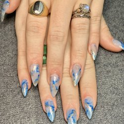 The Kolour Bar Nail Boutique - Apres GelX Set with Marble design