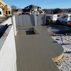 Steve James Concrete - Half poured by 8 am