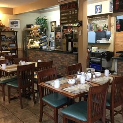 The Horn of Plenty Cafe - View from our table - to kitchen and side counters.