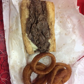 Mr. Beef & Pizza - Italian Beef with Onion ring - Pizza Near Me - Chicago, Illinois