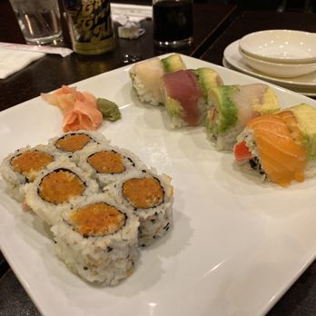Hanabi Japanese Cuisine - Rainbow roll, spicy tuna roll - Japanese Near Me - Duluth, Minnesota