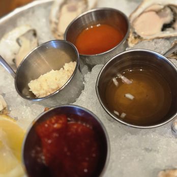 Lavo - Horseradish, cocktail, mignonette, Tabasco - Italian Near Me - Las Vegas, Nevada Lavo - Horseradish, cocktail, mignonette, Tabasco - Italian Near Me - Las Vegas, Nevada