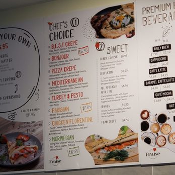 Fraise Cafe - Menu - Creperies Near Me - Fullerton, California