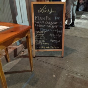 Lucali - Menu - Pizza Near Me - Brooklyn, New York