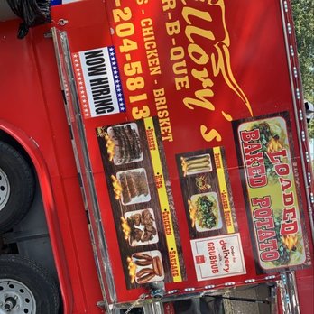 Guillory’s Barbeque - shows the side of a food truck - Barbeque Near Me - Houston, Texas