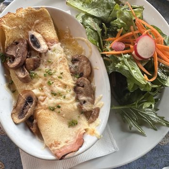 Bonjour Brioche - Crepe of the day (mushroom, cheese, ham) - Breakfast & Brunch Near Me - Toronto, Ontario Bonjour Brioche - Crepe of the day (mushroom, cheese, ham) - Breakfast & Brunch Near Me - Toronto, Ontario