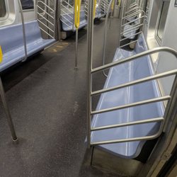 MTA - Jamaica Center Parsons/Archer Subway Station - Inside of the train