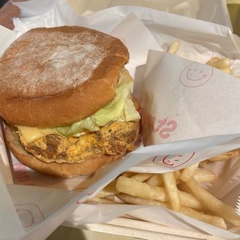 Steve's Chicken - The No. 8 Snow Cheese (Jimin Sandwhich) Combo. With fries - Chicken Wings Near Me - Aiea, Hawaii Steve's Chicken - The No. 8 Snow Cheese (Jimin Sandwhich) Combo. With fries - Chicken Wings Near Me - Aiea, Hawaii