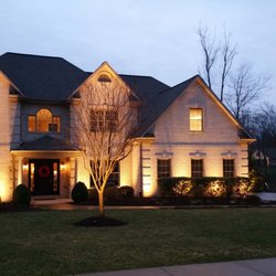 Superior Landscape Lighting - Great looking house and trees in the evening!