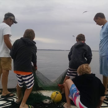 OBX Crabbing & Shrimping Charters - Pulling in dinner. - Boat Charters Near Me - Wanchese, North Carolina OBX Crabbing & Shrimping Charters - Pulling in dinner. - Boat Charters Near Me - Wanchese, North Carolina