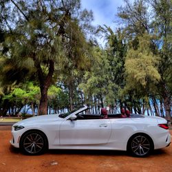 Cruisin Maui Rent-A-Car - FULLY-LOADED LUXURY ALL-NEW OPEN AIR BMW 430I CONVERTIBLE TOPLESS 2-DOOR MAUI RENTAL CAR AT THE KAHULUI AIRPORT OGG SEATS 4