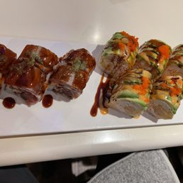 Eagle Roll and Red Dragon Roll Eagle Roll and Red Dragon Roll