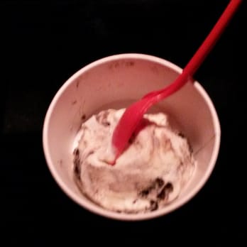 Bruster's Real Ice Cream - This was supposed to be a single scoop serving (looks like a kiddie cup! ). Tasted fine , but to charge full price for this skimpy serving? - Ice Cream & Frozen Yogurt Near Me - Jacksonville, Florida