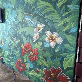Cafe Mesita - Pretty wall inside - Cafes Near Me - Vieques, Puerto Rico