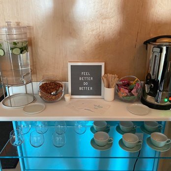 Squeeze Massage - Refreshment table in waiting room - Massage Near Me - Scottsdale, Arizona