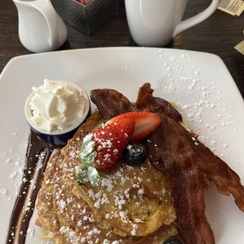 Aviles Restaurant - French toast with bacon - Mediterranean Near Me - St Augustine, Florida