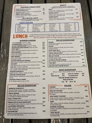 Menu photo 3 Jen's Seventh Ave Cafe Prescott Valley, AZ