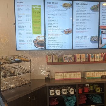 Just Love Coffee Cafe - Madison - Extensive menu including really good drinks and both sweet and savory waffles - Coffee & Tea Near Me - Madison, Alabama