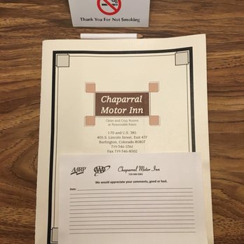 Chaparral Motor Inn - They are open for good or bad feedback. Nice! - Hotels Near Me - Burlington, Colorado