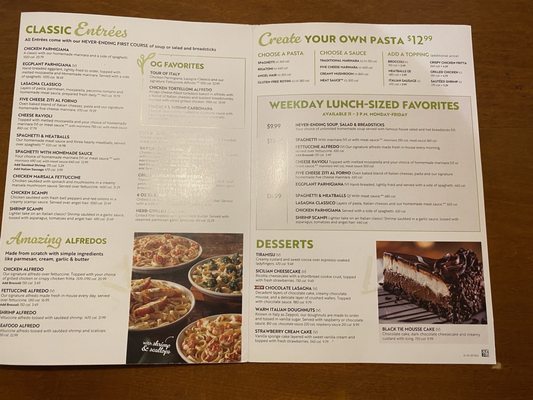 Menu photo 1 Olive Garden Italian Restaurant Secaucus, NJ Menu photo 1 Olive Garden Italian Restaurant Secaucus, NJ