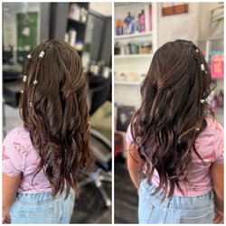 MC Salon - Beach waves with braids & beads