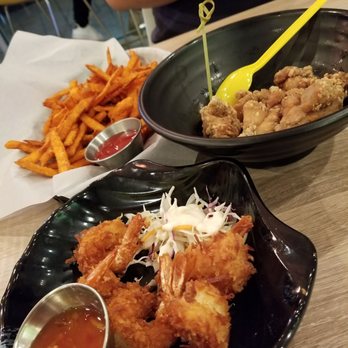 Royal Tea - Sweet potato fries, coconut shrimp, and salt&pepper chicken - Coffee & Tea Near Me - Arlington, Texas Royal Tea - Sweet potato fries, coconut shrimp, and salt&pepper chicken - Coffee & Tea Near Me - Arlington, Texas