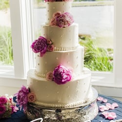 Peace of Cake - Best Wedding Cake May 2013  White Chocolate Mouse w/ Strawberry Filling