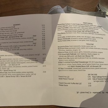 Kitchen Door - Menu - Cocktail Bars Near Me - Napa, California