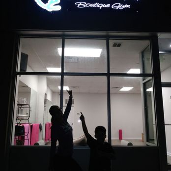 K-Fit Boutique Gym - Shodow time fun with Karina and her son in front of her new gym - Gyms Near Me - Valley Stream, New York K-Fit Boutique Gym - Shodow time fun with Karina and her son in front of her new gym - Gyms Near Me - Valley Stream, New York