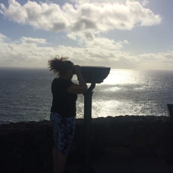 Makapu'u Point Lighthouse Trail - Half way up there are three binoculars for humpback whale watching-no charge. - Hiking Near Me - Honolulu, Hawaii Makapu'u Point Lighthouse Trail - Half way up there are three binoculars for humpback whale watching-no charge. - Hiking Near Me - Honolulu, Hawaii