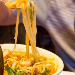 Yu's Mandarin - Closeup of noodle Soup