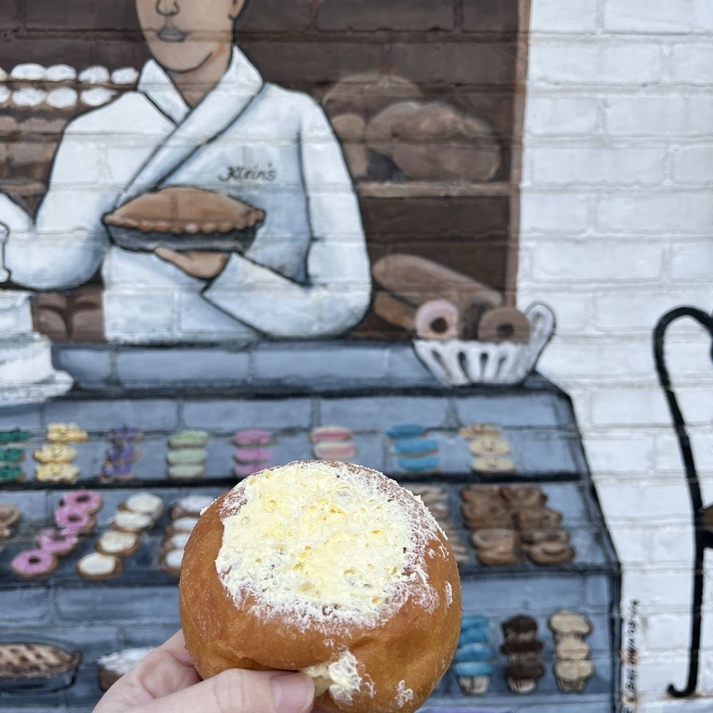 Buttercream filled donut
