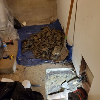 First Chicago Plumbing - Digging up old P trap. - Water Heater Installation/Repair Near Me - Chicago, Illinois