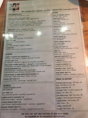 Menu photo 6 SAP Brunch Appleton, WI