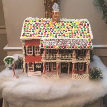 Buxton Inn - Festive Gingerbread House in Lobby made to look like establishment. - Hotels Near Me - Granville, Ohio Buxton Inn - Festive Gingerbread House in Lobby made to look like establishment. - Hotels Near Me - Granville, Ohio
