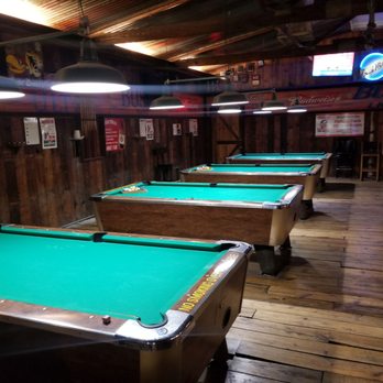 The Fishing Dock - a row of pool tables - Breakfast & Brunch Near Me - Archie, Missouri The Fishing Dock - a row of pool tables - Breakfast & Brunch Near Me - Archie, Missouri