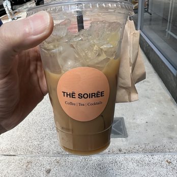 Thē Soirēe - While delicious, this ice to liquid ratio is truly criminal for the cost of a large cold brew. Such a bummer! - Coffee & Tea Near Me - New York, New York