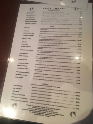 Menu photo 2 The Tasty Tomato Italian Eatery Edmonton, AB