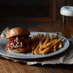 Blue Dog Beer Tavern - Black n Bleu Burger