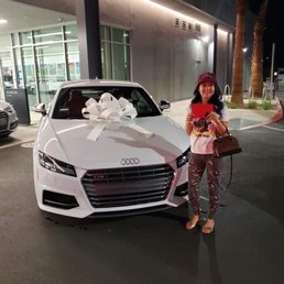 Exterior outside entrance of Audi Fletcher Jones - The bow that sealed the deal lol! - Costa Mesa, California Exterior outside entrance of Audi Fletcher Jones - The bow that sealed the deal lol! - Costa Mesa, California
