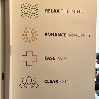 Perspire Sauna Studio - Providence Park - Sauna therapy information wall - Saunas Near Me - Charlotte, North Carolina